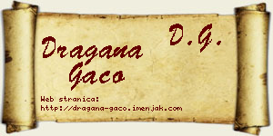 Dragana Gaco vizit kartica